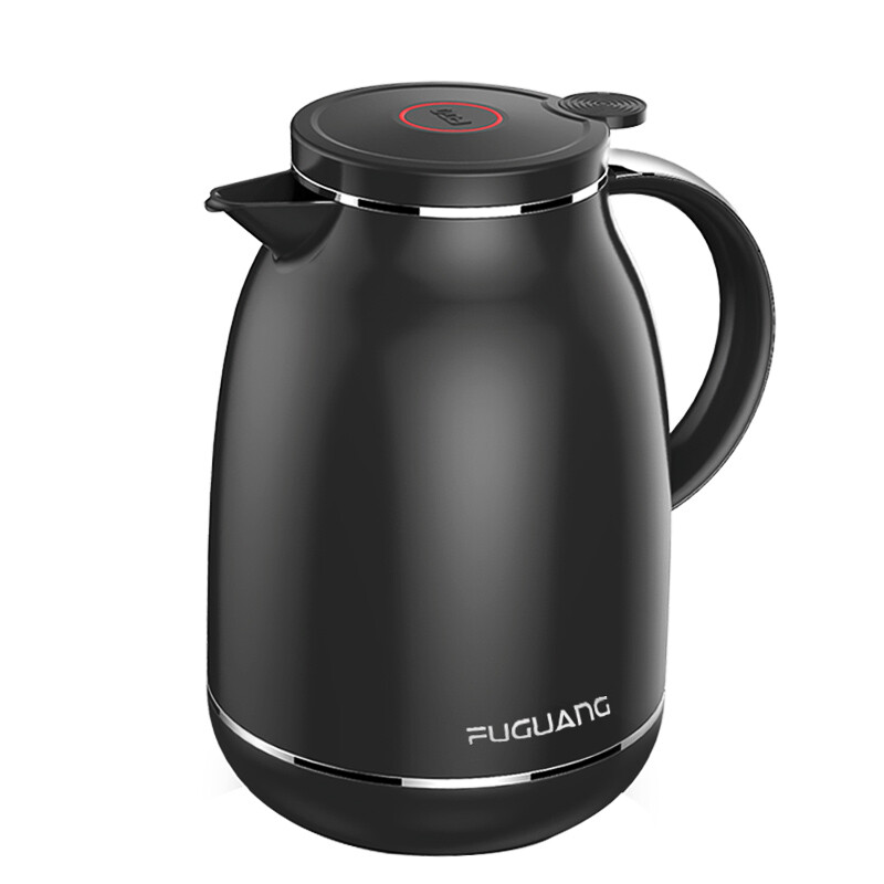 Fuguang European household thermos thermos thermos thermos thermos thermos thermos glass liner domestic hot water bottle thermos black 1500ml (wfs1018-1500)