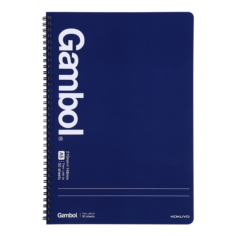 Kokuyo gambol Watanabe student office double spiral coil notebook horizontal line A5 / 50 page 4 pack wcn-gtn3552