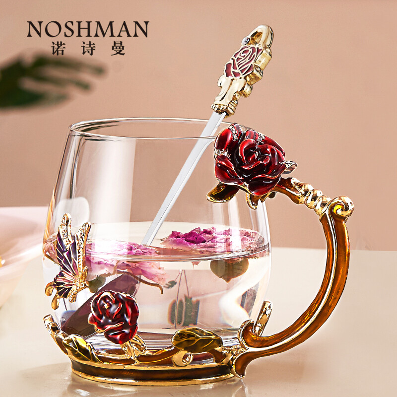 Northman wedding gift for girls romantic Valentine's day birthday gift for girlfriends, wives and girlfriends creative gift enamel color water cup