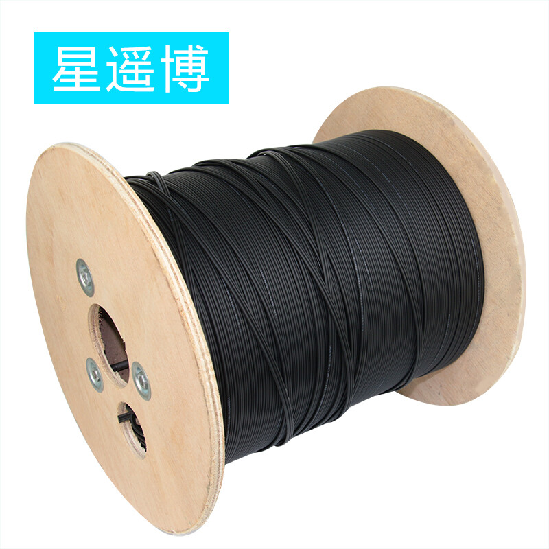Cinyobo cyb-gx-04500 2-core 3-steel wire outdoor dual core optical fiber incoming leather cable transceiver optical cat switch optical fiber cable 500m