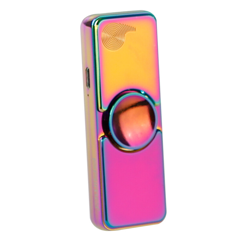 Primo fingertip gyro charging lighter windproof creative gift USB cigarette lighter magic color