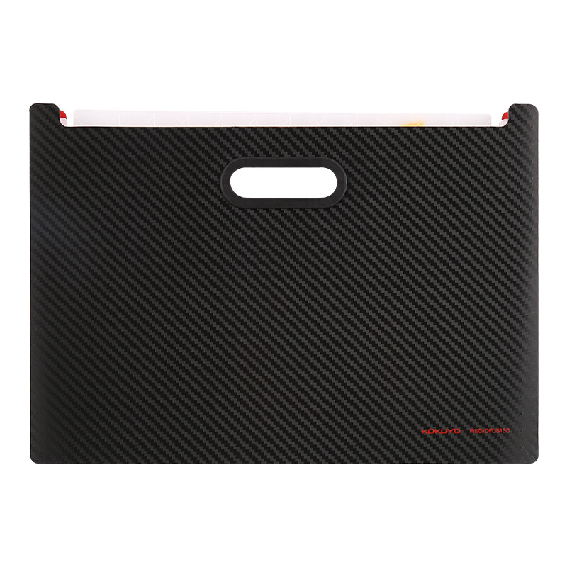 Kokuyo urban impression student office vertical organ bag storage bag information book horizontal black wsg-dfus130d