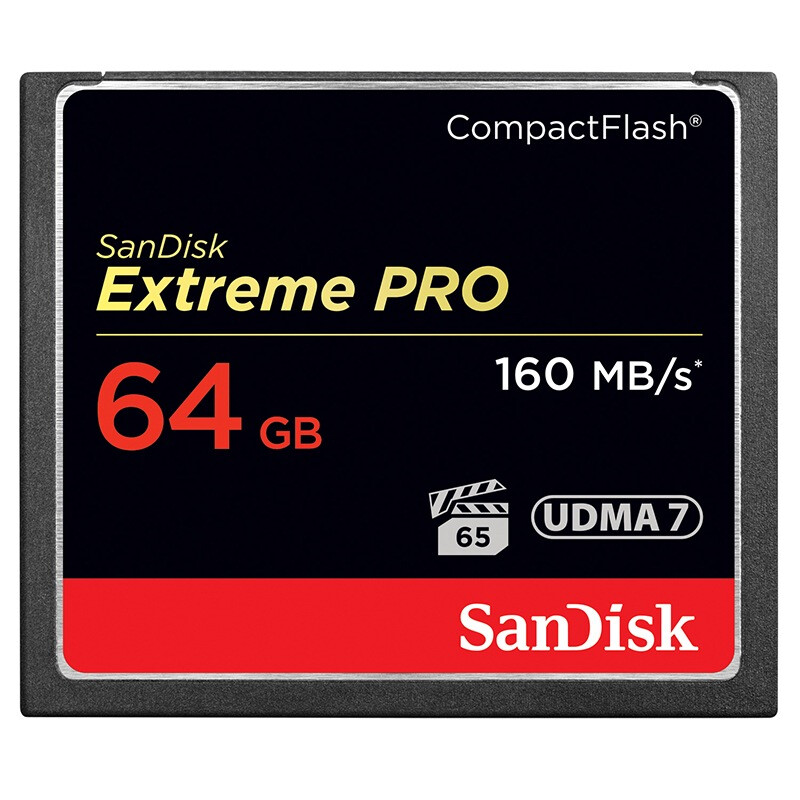 SanDisk 64GB read speed 160MB / s write speed 150MB / s supreme ultra high speed CompactFlash memory card udma7 CF card