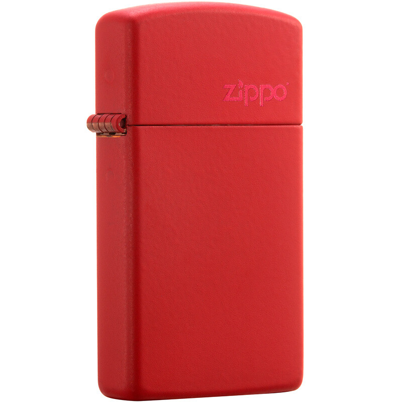 Zippo Lighter slim red dumb paint trademark dumb paint 1633zl kerosene windproof lighter