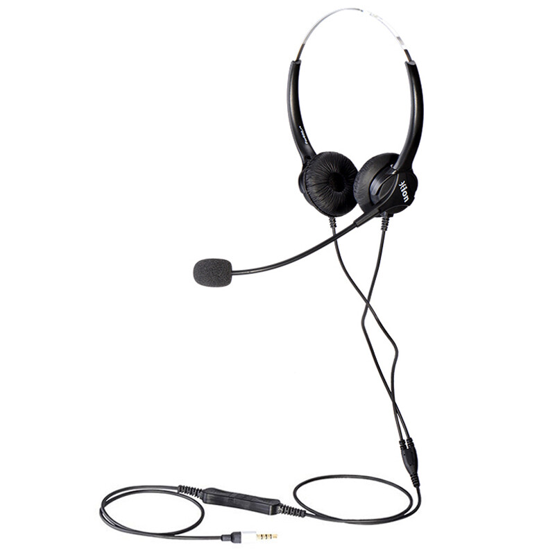 Hion for600dc call center operator headset customer service headset 4-section single plug
