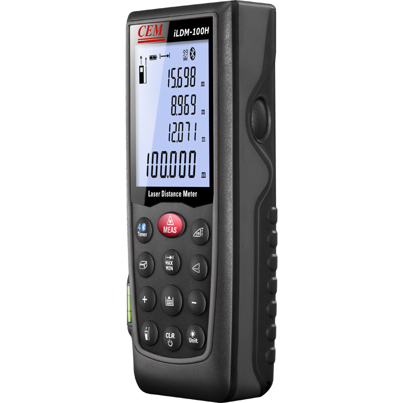 Huashengchang (CEM) ildm-100h laser rangefinder handheld electronic ruler infrared rangefinder 100m range anti strong light intelligent Bluetooth app