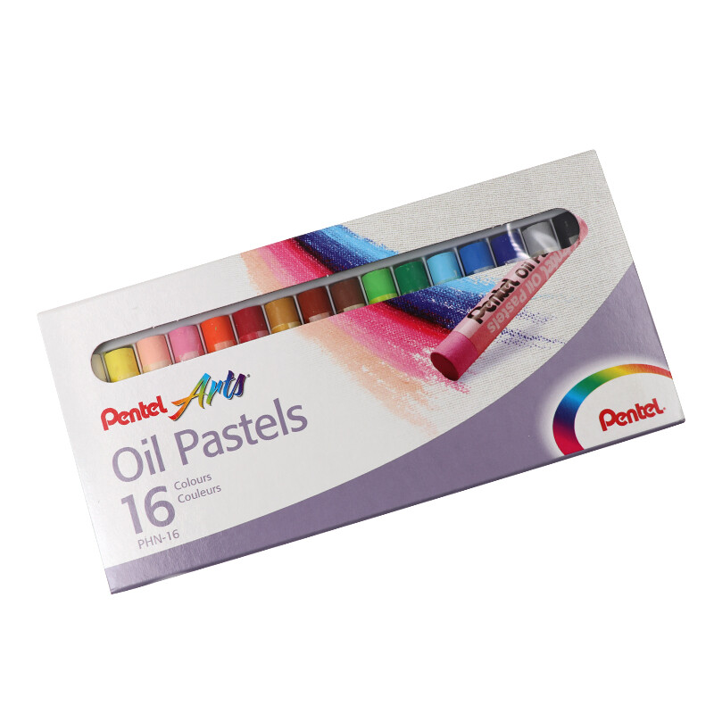 Pentel 16 color oil painting stick color crayon children's art painting washable phn-16