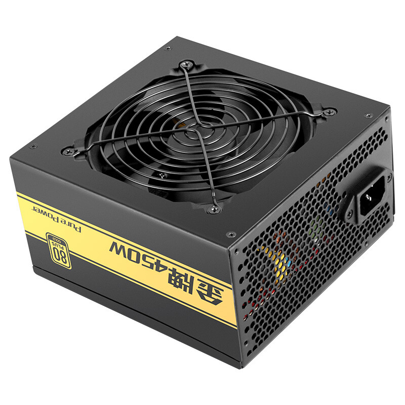 Sama rated 450W gold 450 desktop computer power supply (80plus gold certification / active PFC / 12cm silent fan / three-year warranty)