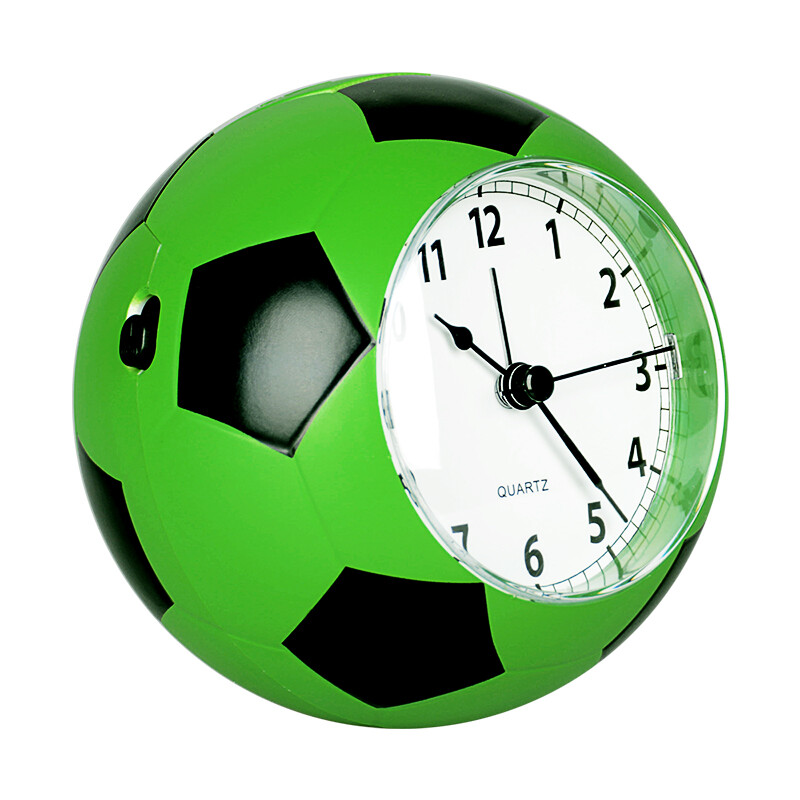 Hanse creative children's alarm clock student mute bedside clock fashion personalized alarm watch cartoon music clock football modeling small table clock ha09 green