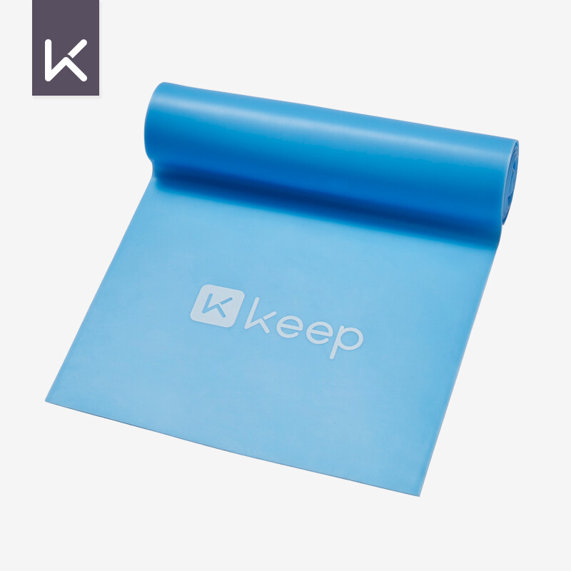 Keep Yoga elastic band 20 pounds shaping fitness resistance band TPE men's and women's strength elastic rope blue