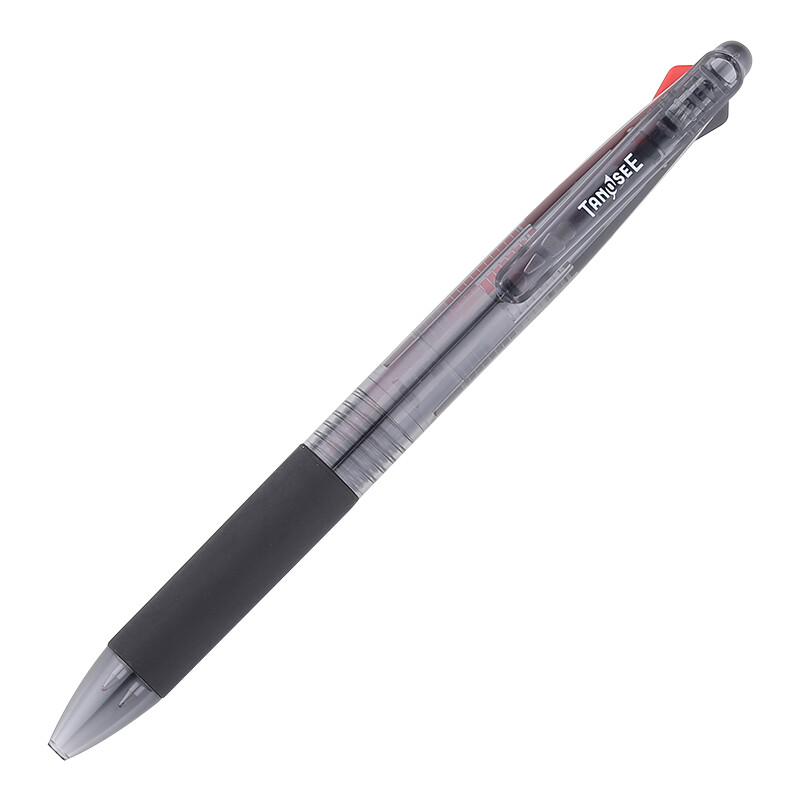 Japanese tanosee student office with spring clip two-color ballpoint pen red + Black 0.7mm 1 piece 16-8255-220