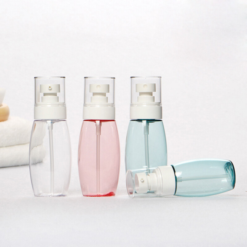 Wutong Anan fresh and artistic series travel press type bottling cosmetics, large capacity empty bottles, portable milk bottle, single blue.