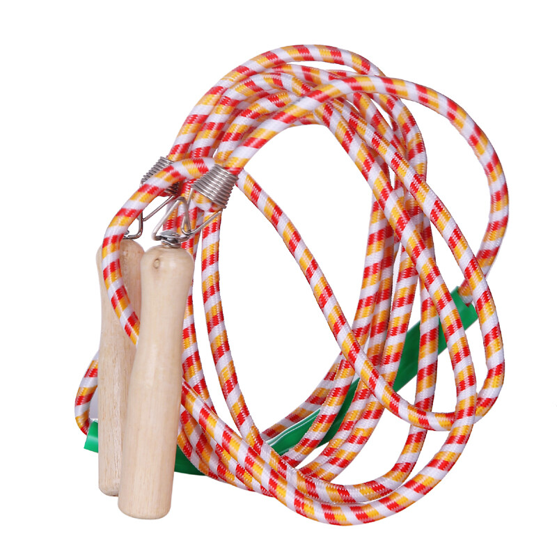 New power rope skipping multi person collective student group weight loss adult rope skipping wooden handle wear-resistant woven rope xd-016 rope length 7m, suitable for less than 7 people, color random