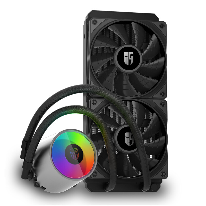 Deepcool fortress 240 CPU water cooling radiator (integrated / intelligent temperature control / RGB / full platform / 24cm cold exhaust / support TR4 / chicken sharp tool)