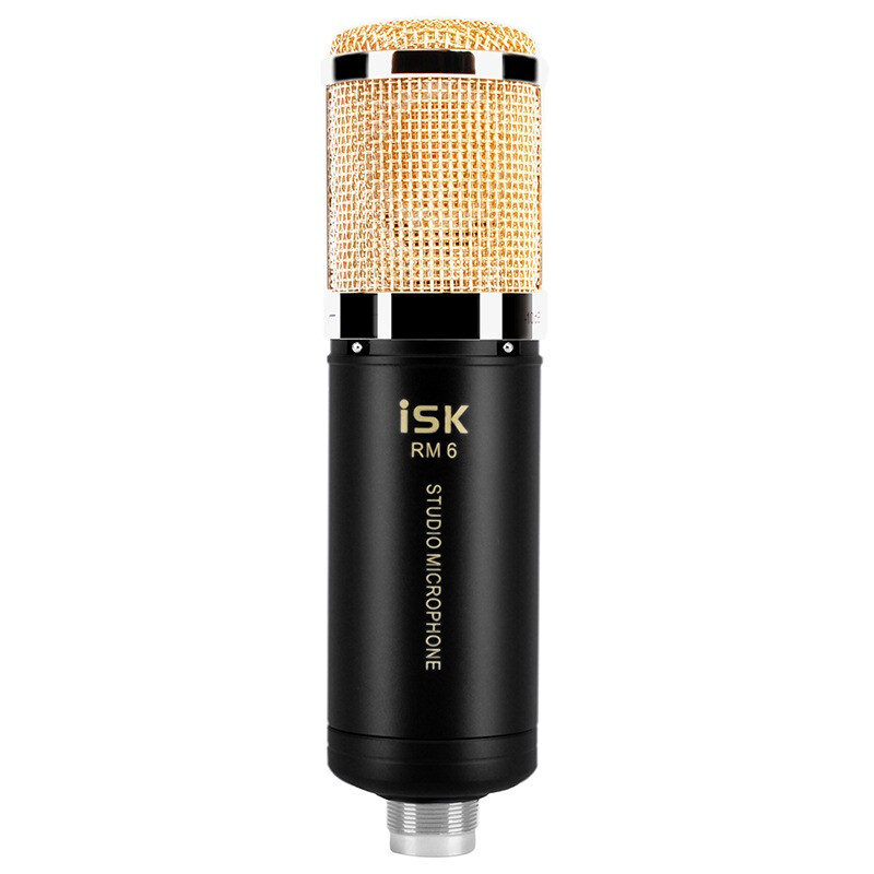 Isk RM6 professional condenser microphone pure gold coating