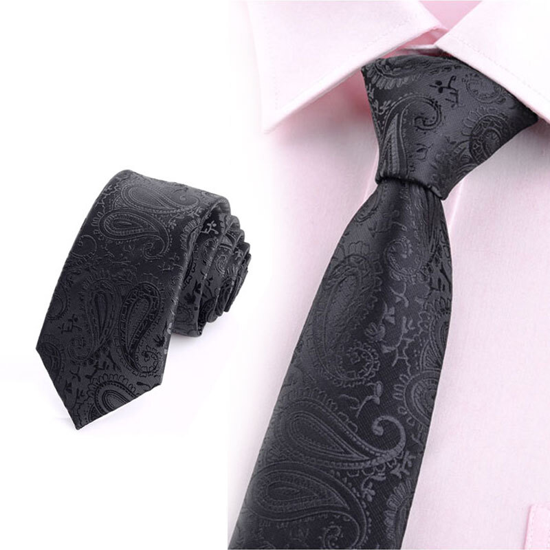 Glo-story tie men's business formal dress Korean fashion versatile tie gift box mld824055 black cashew nut