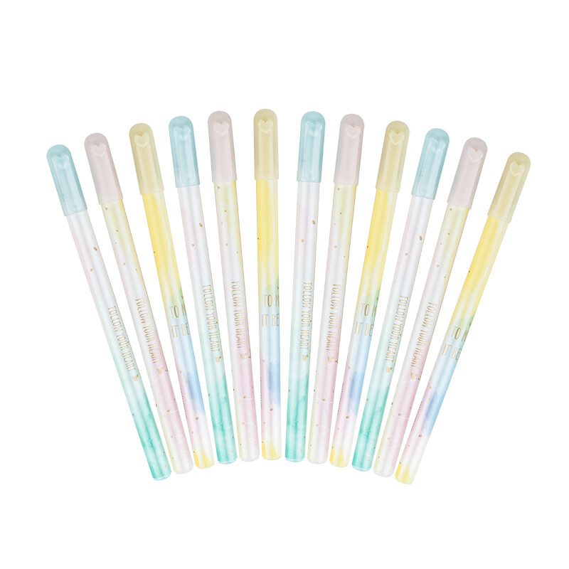Chenguang (M & G) light face 0.38mm black full needle neutral pen signature pen fountain pen 12 pieces / box agpa9307