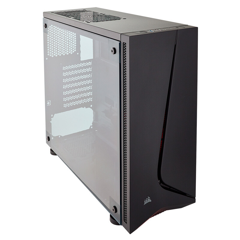 Uscorsair spec-05 black middle tower game chassis side transparent support 370mm long graphics card