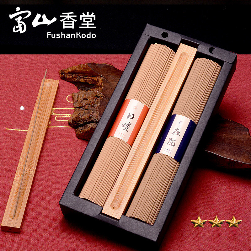 Fushan incense hall day and night suntan incense stove Incense Gift Box Gift Set Thailand India Laoshan life incense indoor deodorization household incense three-star gift box