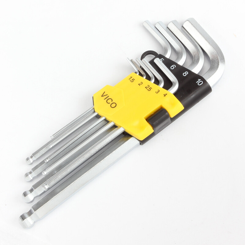 Vico wk6019 9 9-piece socket head wrench set extended ball head socket head screwdriver 1.5mm-10mm