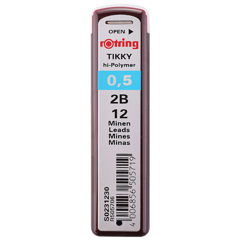 Rotring lead core, 2b, 0.5mm