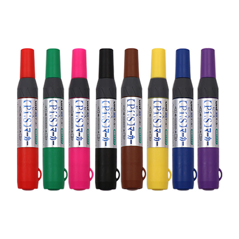 Japan Mitsubishi (UNI) oily double headed marker marker marker marker marker pa-152tr 8-color set imported with original packaging
