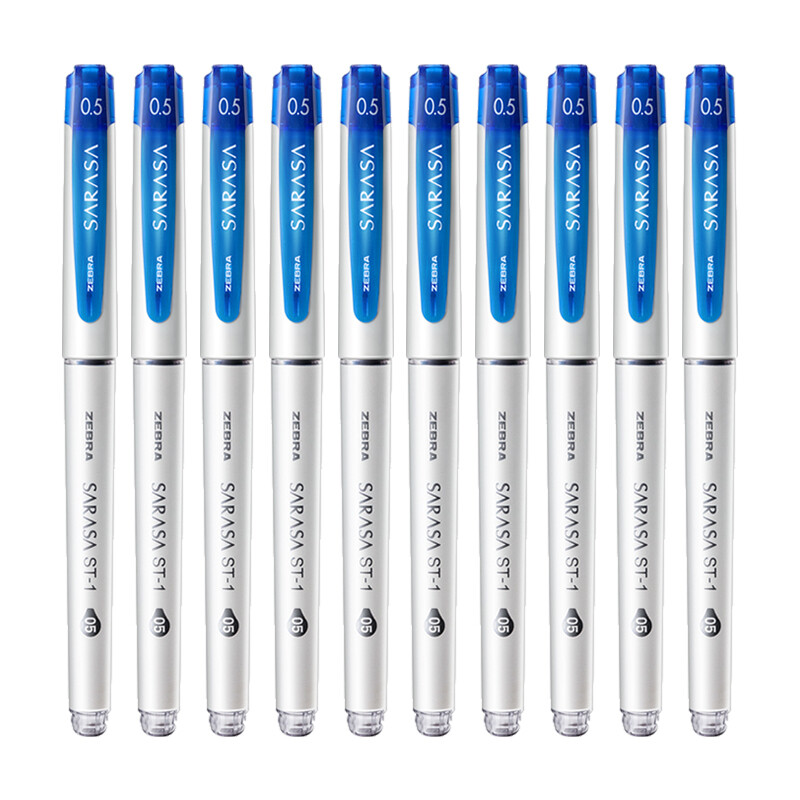 Japanese zebra brand (zebra) 10 blue neutral pen sarasa color water pen student pen / examination pen jjz58 imported with original packaging