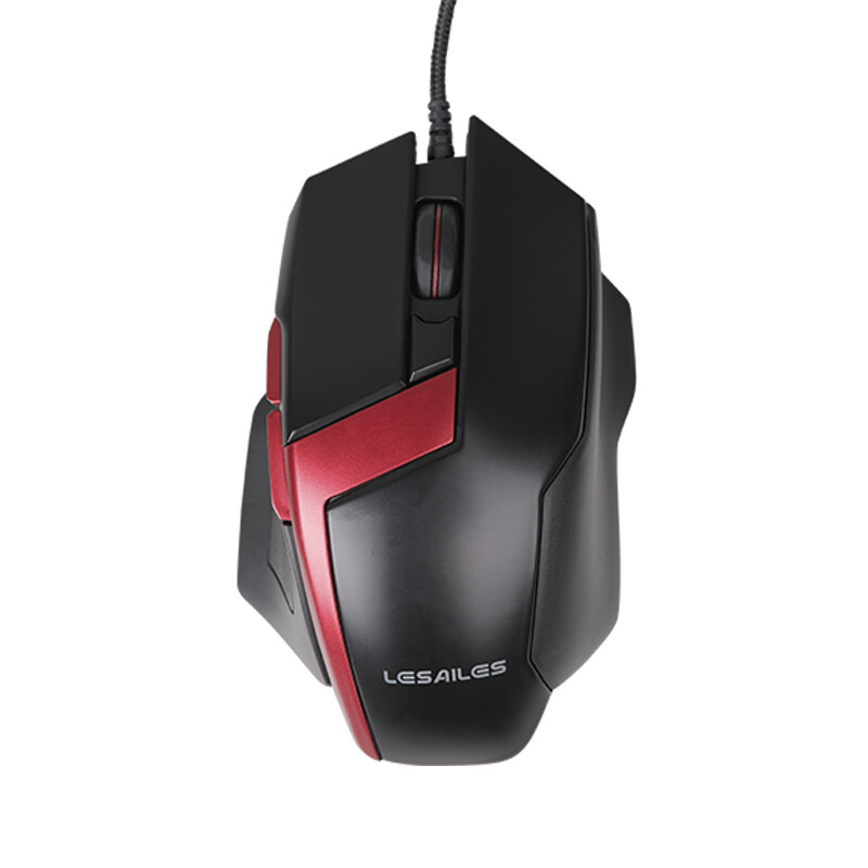 Lesailes leimu limo602 wired game mouse Jedi survival chicken eating video game luminous 6-button mouse