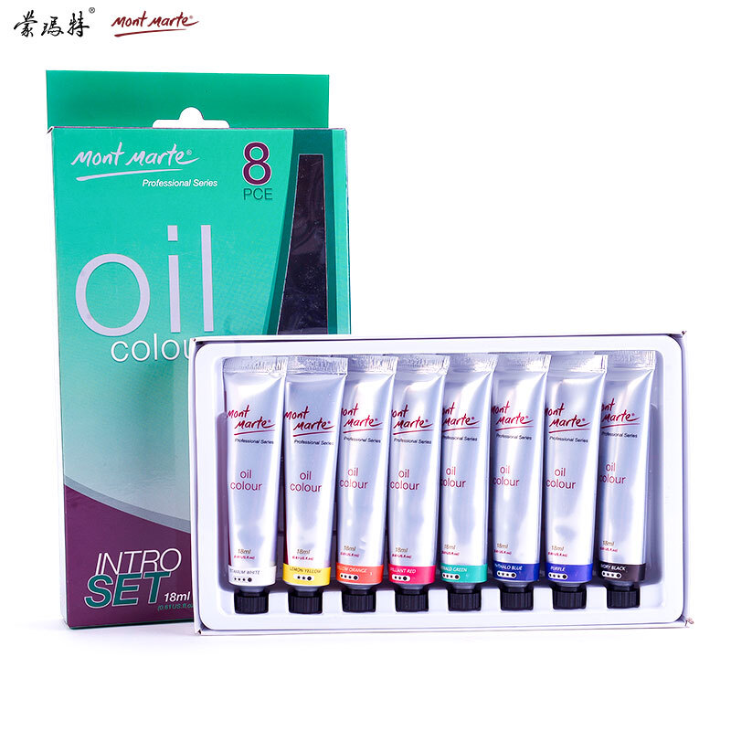 Montmarte 8-color oil painting pigment set mpo8181