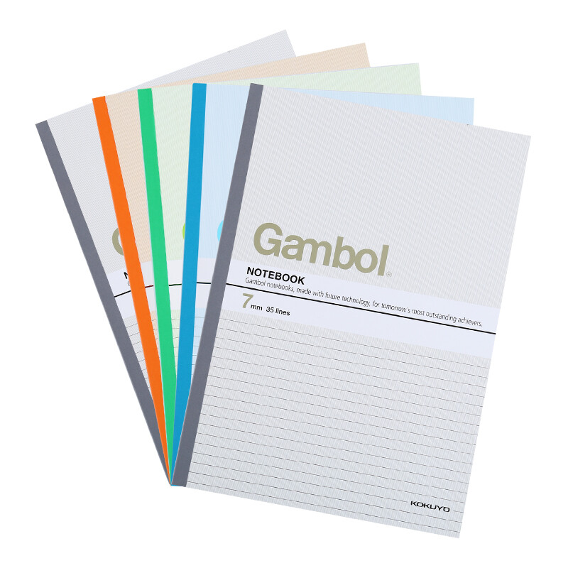 Kokuyo gambol Watanabe student office wireless binding notebook adhesive bound Notepad soft copy A4 / 50 page spacing 7mm 5 copies wcn-g4507