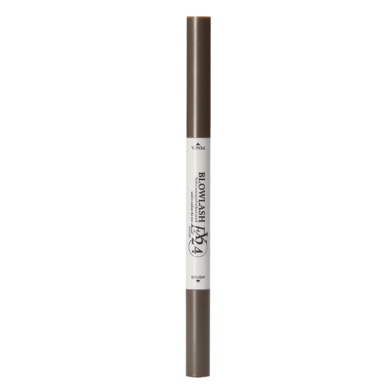 Mingchuangyou product (miniso) double headed automatic eyebrow pencil is waterproof, sweat proof and non dizzy makeup n04# gray, natural, three-dimensional, soft and lasting without taking off makeup