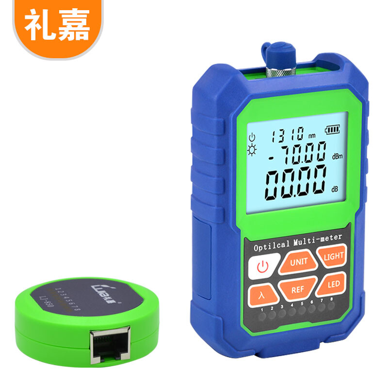Lijia lj-850 Mini high precision small optical power meter tester multifunctional optical brazing tester network wire optical fiber tester optical attenuation tester 2018 blue