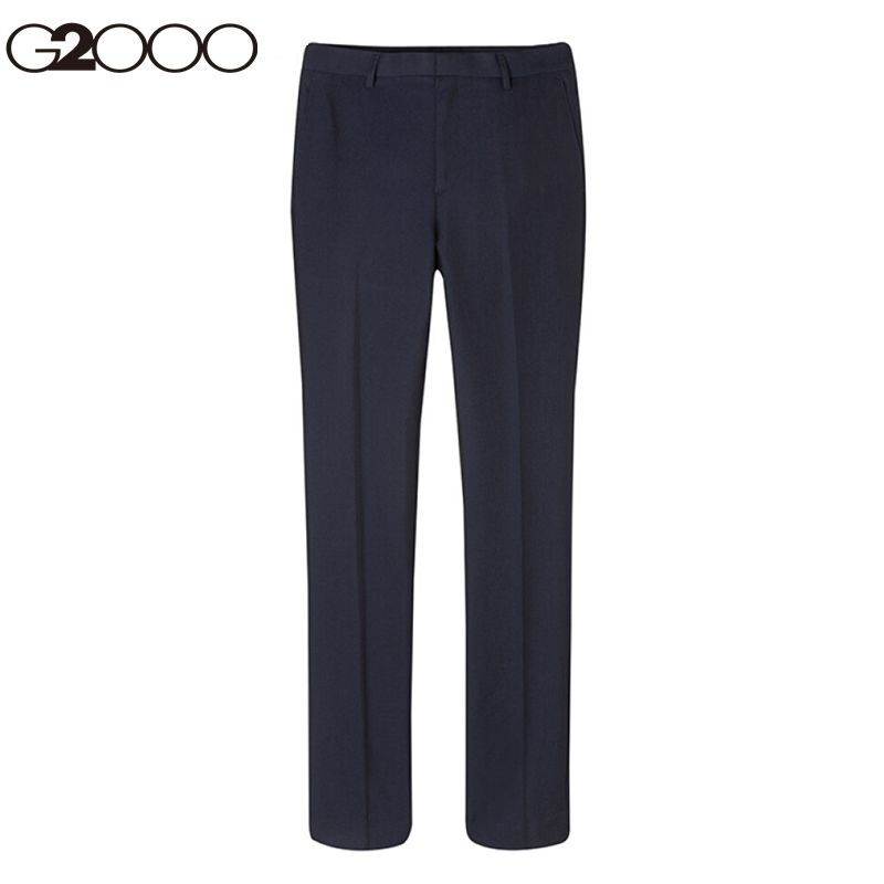 G2000 business casual trousers men's slim fit anti wrinkle black suit pants men's 00051121 blue 78 33 / 175