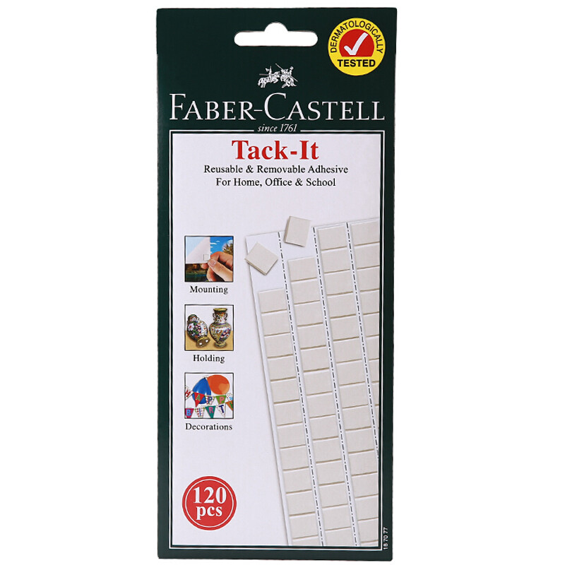 Faber Castell clay traceless glue nail free blue glue imported clay photo wall glue-75g white