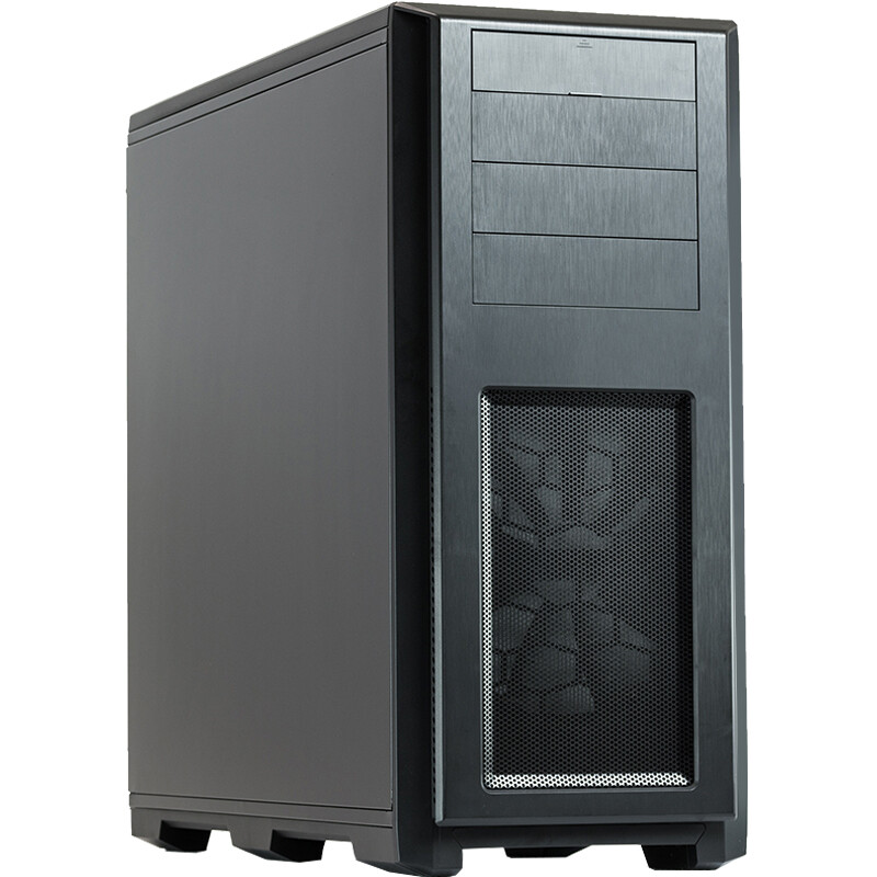 Fanteks 614pc black full tower two-way server water-cooled computer case (supporting 6 hard disk bits / EEB two-way motherboard / back line / equipped with 2 fans)