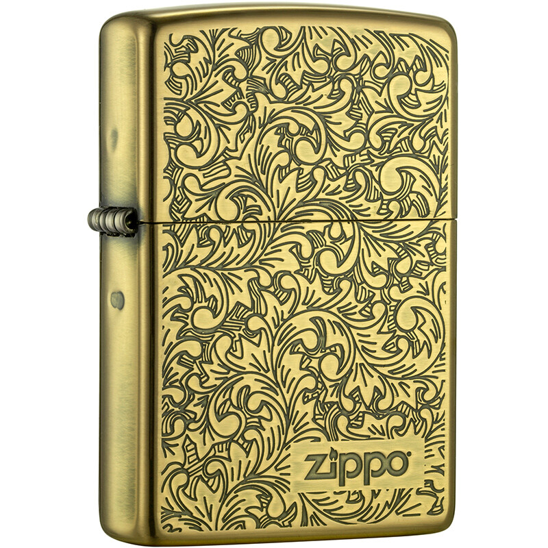 Zippo Lighter tangcao antique copper oxidation mirror copper plating etching zbt-2-23b kerosene windproof lighter