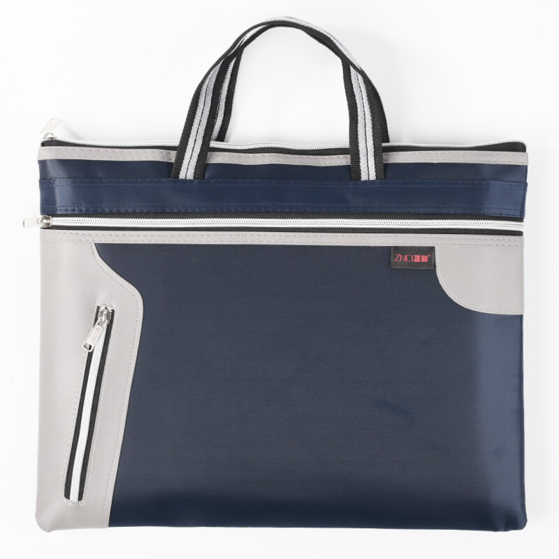 Znci business handbag / A4 document bag / file bag / briefcase / meeting bag / storage bag 1407 oxford blue