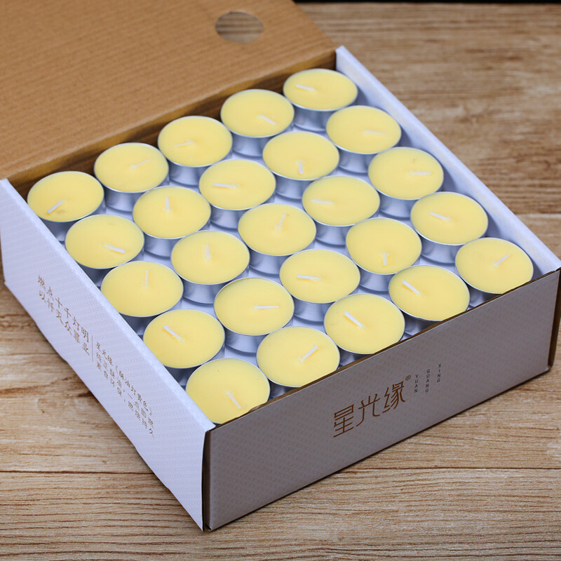 Xingguangyuan butter lamp holder candle Buddhist supplies for Buddha Changming lamp for 4 hours 100 yellow