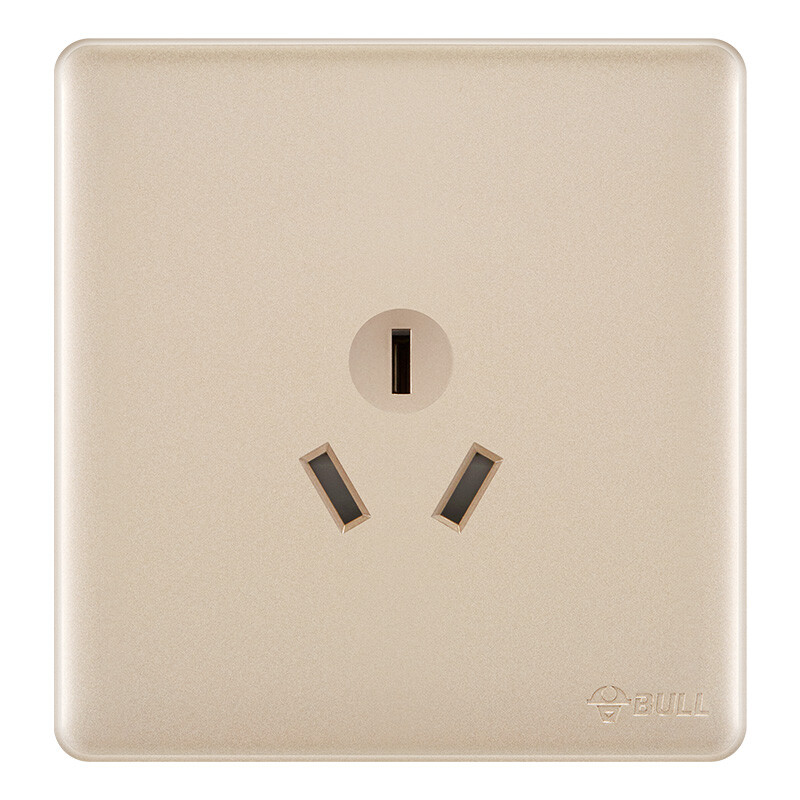Bull switch socket G28 series one position three pole three hole socket 16A 86 type panel g28z104 U6 rose gold concealed