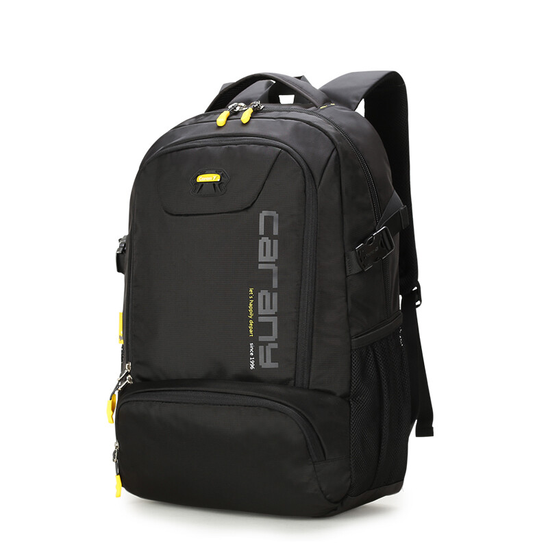Carany primary and secondary school boys' and girls' schoolbag large capacity leisure backpack Korean trendy travel bag cx5566s black