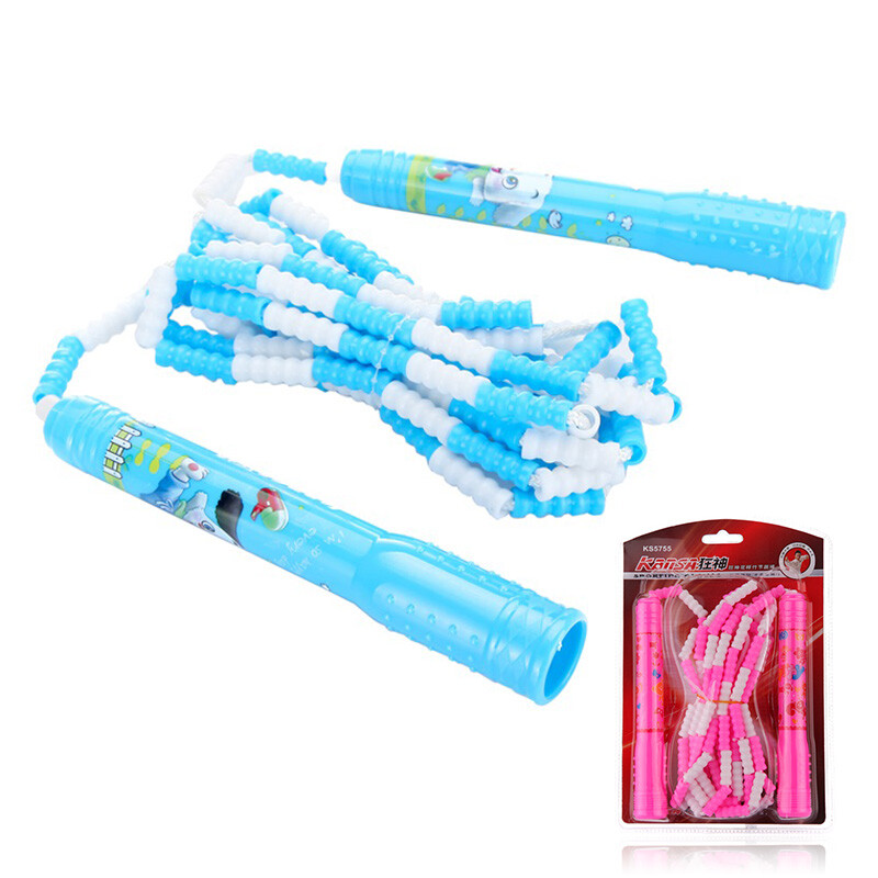 Crazy God Kansa pattern bamboo rope skipping student rope skipping ks5755 (rope length adjustable, color random)