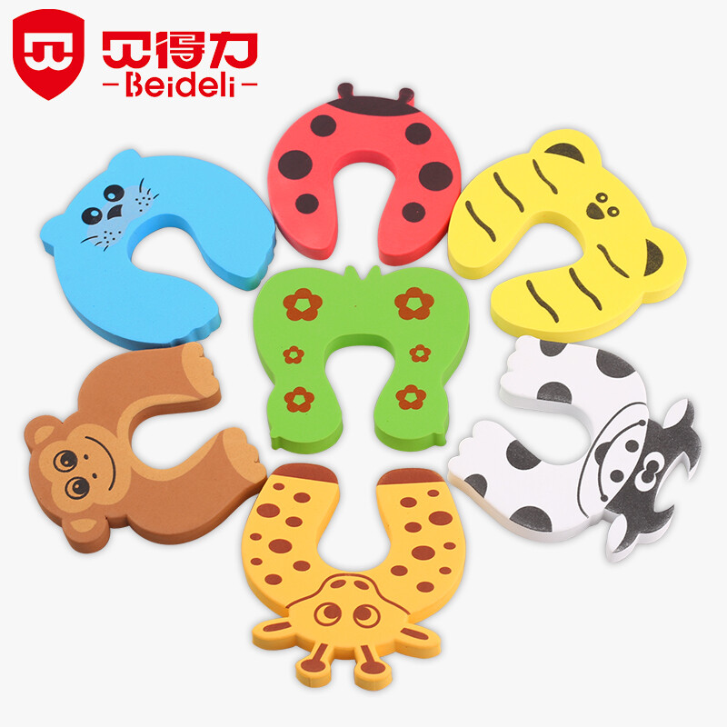 Beideli jc4141 animal door card 10 door stops, safety door cards, baby door stoppers, door clamps, children's door seams, anti pinch hand door cards, door blocking and closing