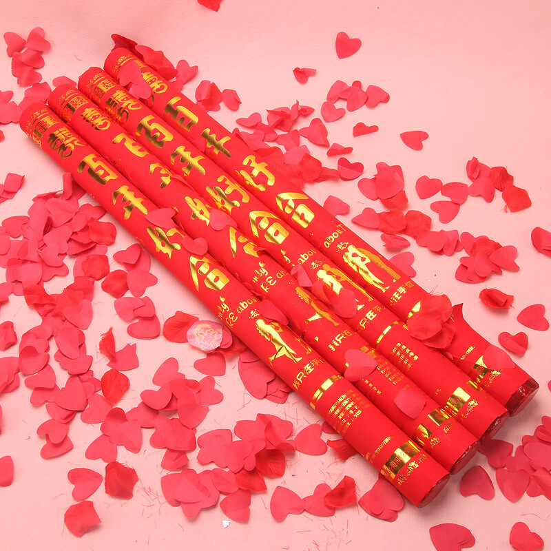 Extreme space (jdkj) wedding salute fireworks tube opening festive concierge wedding supplies 80cm * 4 Centennial