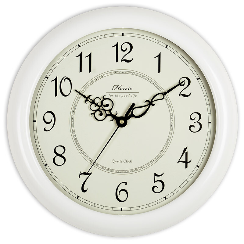 Hanse European fashion wall clock sitting room silent creative wooden clock simple modern pastoral wall watch decoration wall quartz clock hw18 white