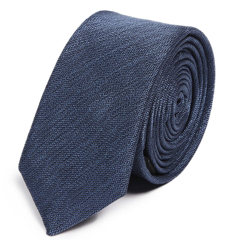Givesh silk tie 5cm narrow edition men's business dress tie Light luxury mulberry silk Korean Edition British fashion gift box jwxl05 gray dark flower