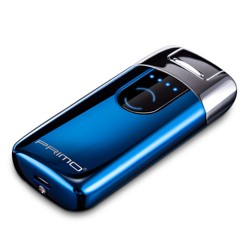 Primo rechargeable lighter USB arc lighter windproof creative gift electronic cigarette lighter usb-040 blue ice