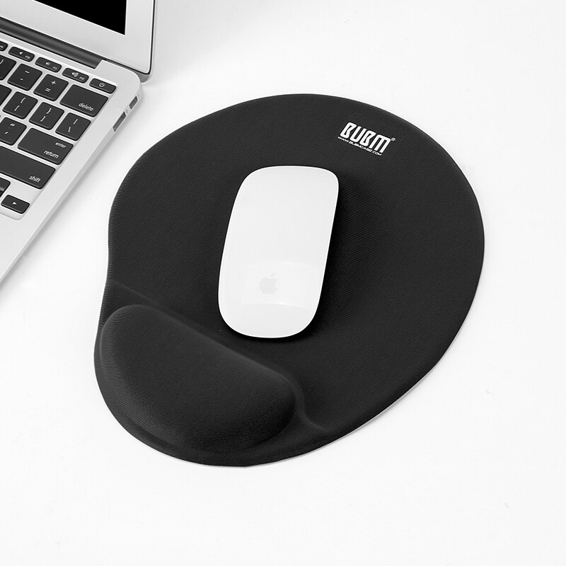 Bubm mouse pad wrist guard silicone wrist pad memory cotton three-dimensional mouse pad computer office thickened mouse pad black oval