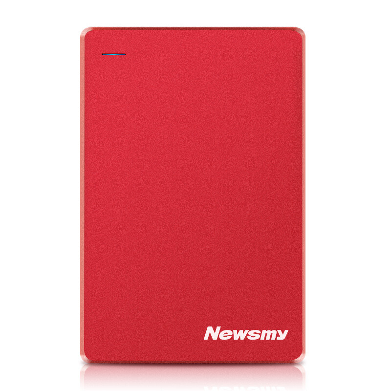 Newsmy metal version 1TB metal shell heat dissipation scratch proof magnetic and shockproof mobile hard disk usb3 0 data storage backup copy 2.5 inch Oriental red