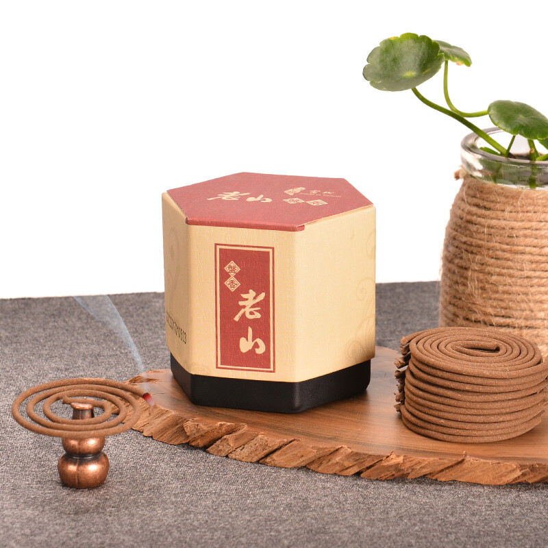 Fushan incense hall Laoshan sandalwood plate incense, Buddhist incense, household incense can take incense stove 1.5h Laoshan plate incense (40 pieces)