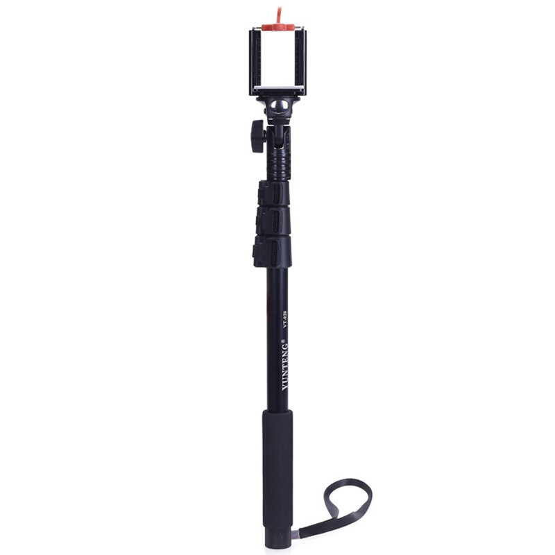Yunteng vt-028 portable travel selfie pole monopod distribution mobile phone clip
